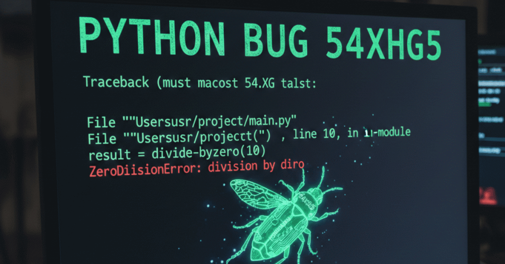 Python Bug 54axhg5: What It Is and How to Fix It