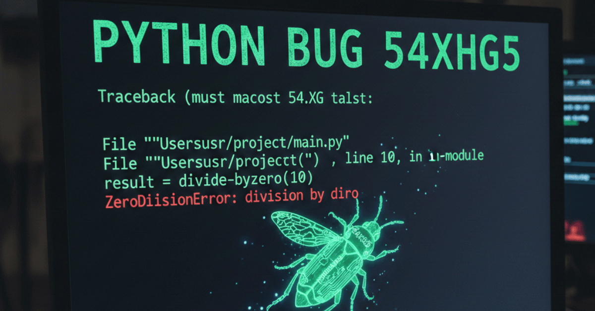 Python Bug 54axhg5: What It Is and How to Fix It