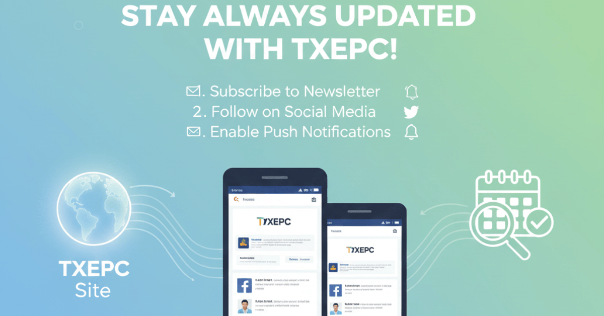 How to Stay Always Updated With TXEPC Site