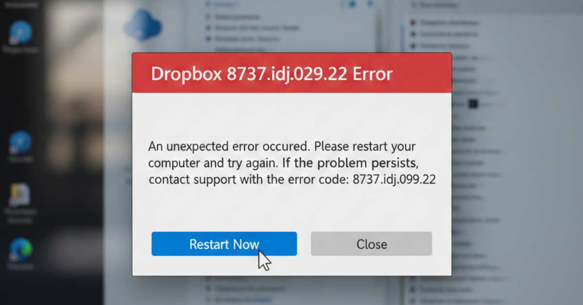 Dropbox 8737.idj.029.22 Error: Causes & Easy Fixes